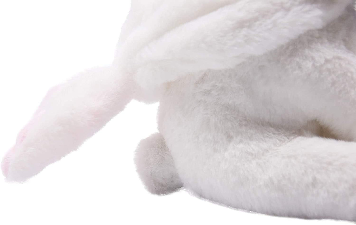 Pug Dog Stuffed Animal in White Bunny Rabbit Costume Adorable Plushies Pug Wearing Bunny Rabbit Outfit Plush Toys as Great Gift for Kids Stuffed Puppy Animals 12 Inch