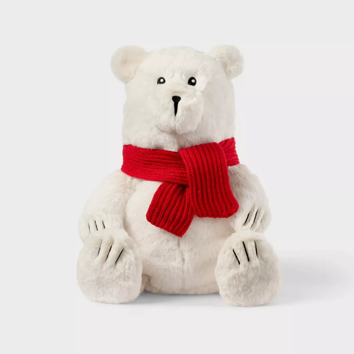 12'' Polar Bear with Scarf Stuffed Animal - Gigglescape™