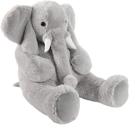 Giant Elephant Stuffed Animal – 4 Foot Big Stuffed Elephant Plush from Giant Cuddle Collection Collectible Plushie for All Ages – Finished in the USA