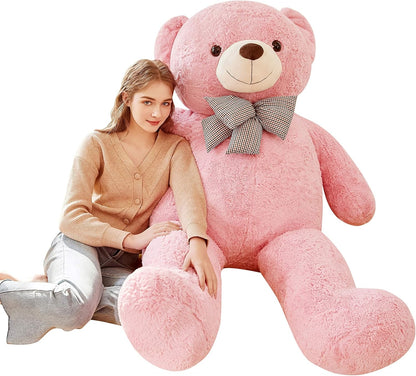 Giant Teddy Bear Plush Toy Stuffed Animals (Pink, 59 Inches)