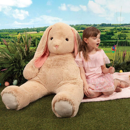 Giant Bunny Stuffed Animal - 4 Ft Stuffed Bunny Plush Toy from Giant Cuddle Collection, Adorable Rabbit Animal for Kids & Adults for All Ages
