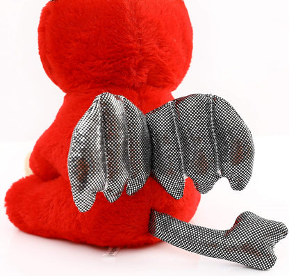 Pug Devil Stuffed Animal Pug Dog Wearing Devil Costume Plushies Dog Dressed as Demon Funny Plush Toys for Kids Stuffed Puppy Animals for Kids and Lover 12 Inch