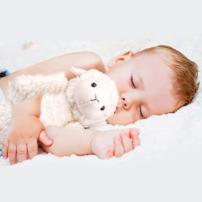 Lamb Stuffed Animal, 12" Stuffed Lamb Plush for Baby, Cuddly Fluffy Sheep Toy, Plushies for Newborn Nursery, Easter Decoration