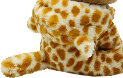 Cute Pug Dog Stuffed Animal Cosplay as Brown Panther Plush Toys Soft Pug Toy in Leopard Costume Great Plushies Toys Stuffed Puppy Animals for Kids 12 Inch