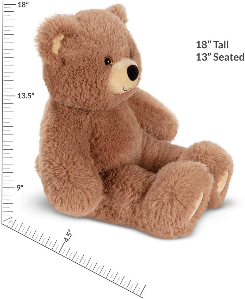 Cuddly Soft – 18 Inch Brown Bear Stuffed Animal, Oh so Soft Plush Toy, Adorable Gift for All Ages