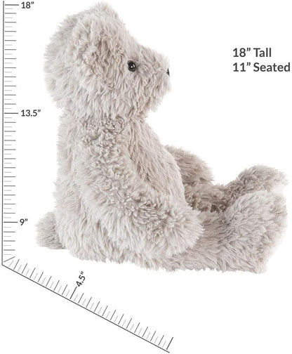 Stuffed Animal - Soft Teddy Bear, 18 Inch, Earl Grey, Super Soft