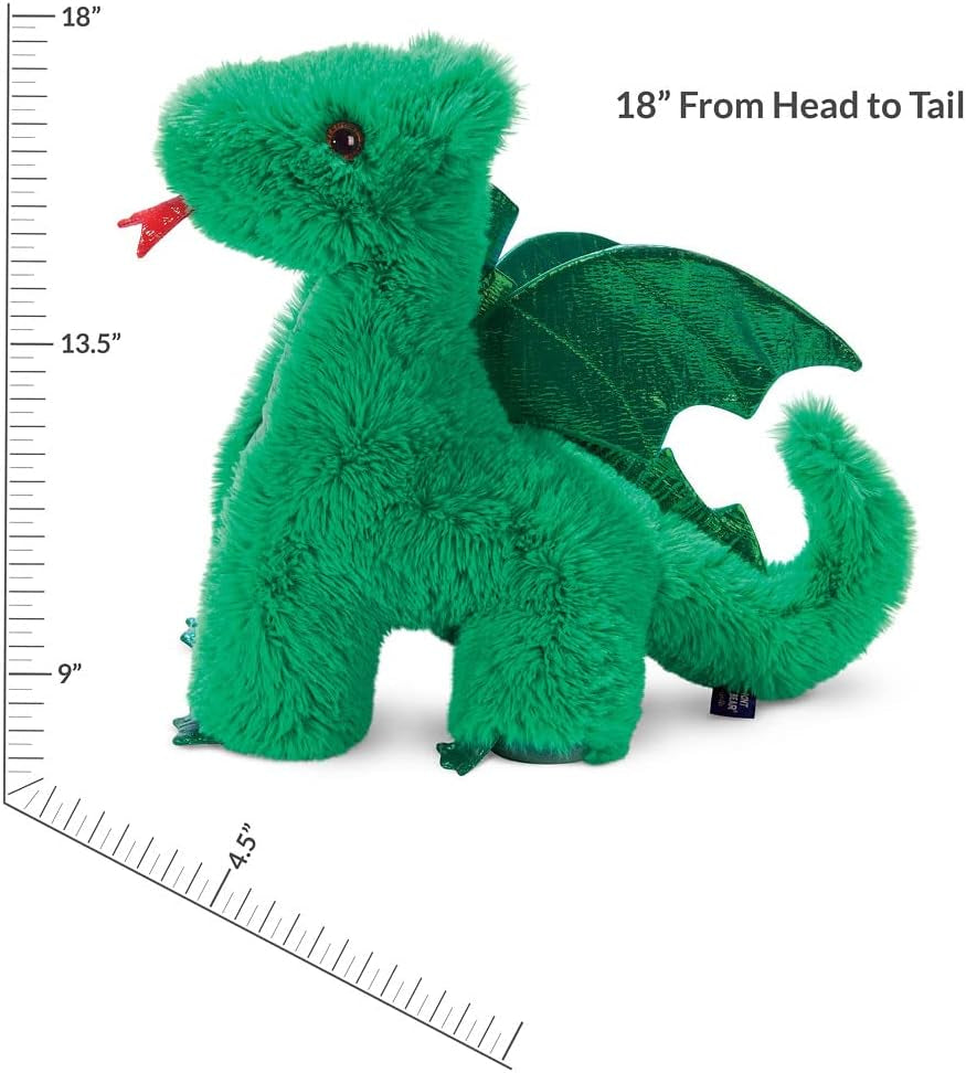 Plush Dragon - Dragon Stuffed Animal, Green, 18 Inch