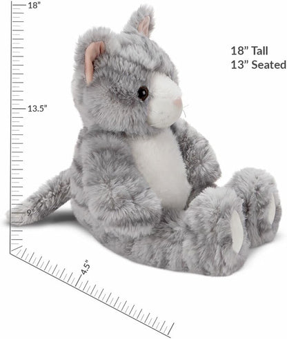 Stuffed Kitten - Oh so Soft Kitty Cat Stuffed Animal, Plush Toy, Gray, 18 Inch