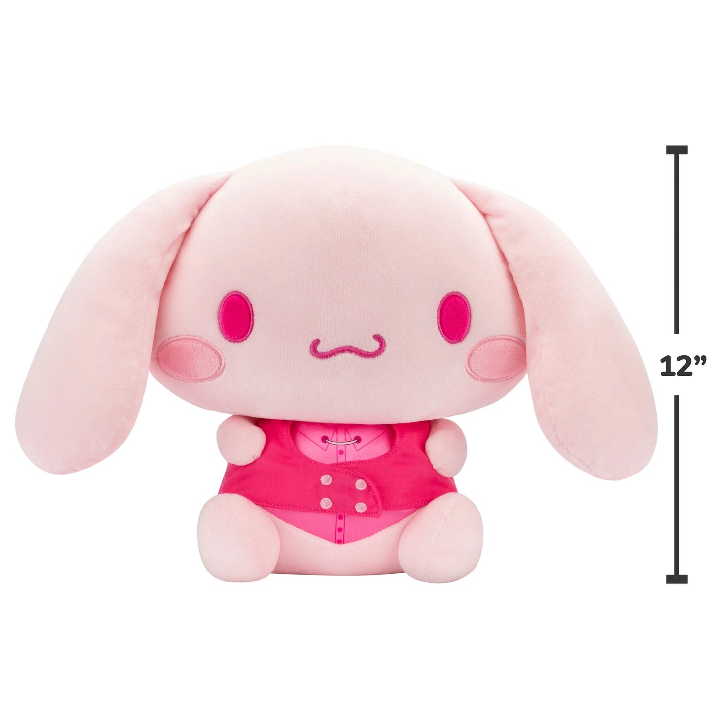 Hello Kitty and Friends - Cinnamoroll 12 Inch Pink Monochrome Plush Child'S Toy