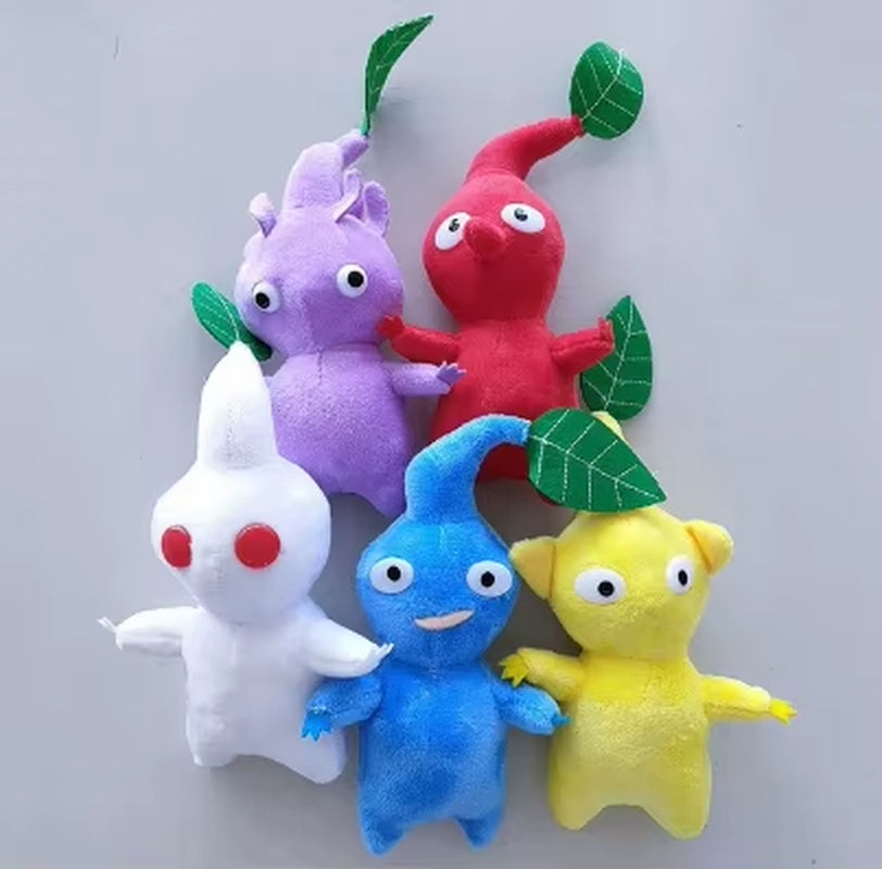 5Pcs/Set Pikmin Stuffed Plush Toys Flower Bud Leaf Plush