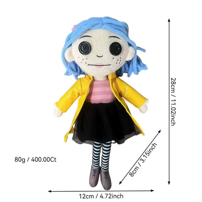 28Cm Coraline Plush Stuff Cartoon Figure Kawaii Doll