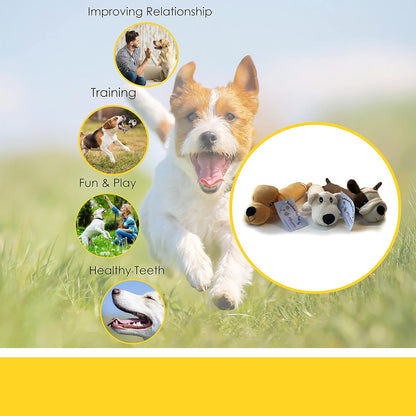 Dachshund Stuffed Animal Dog Squeaky Toy - Puppy Teething Dog Plush Toys - Stuffed Dogs Animals Chew Toys - Weiner Dog Stuffed Animal Toy for Puppies and All Breeds (Yellow)