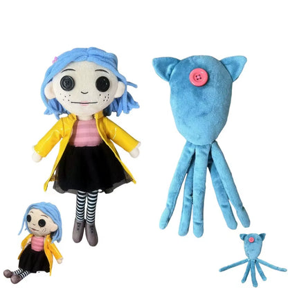 28Cm Coraline Plush Stuff Cartoon Figure Kawaii Doll