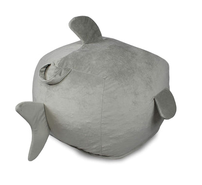 Shark Bean Bag Chair Cover for Kids Ultra-Soft and Fluffy Fur-Like Cover for Kids Bean Bag Chair, Stuffed Animal Storage - Shark Room Decor for Boys, Bean Bags for Kids