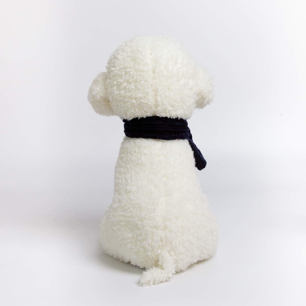 New Puppy Bichon Frise Stuffed Animals Teddy Dog Plush Doll Toys for Kids Party Gifts (White 12")