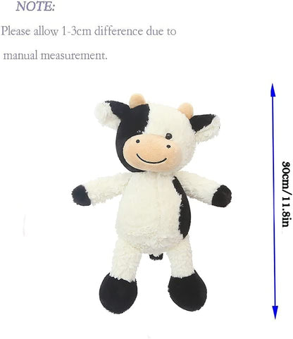 11.8" Cow Stuffed Animals Soft Cuddly Cow Plush Stuffed Animal Toy for Kids