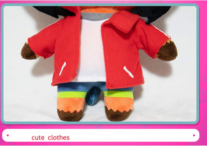 Kagemori Michiru Plush Raccoon Stuffed Animal Toy Cartoon Raccoon Doll Cuddly Anime Soft Pillow Birthday Gift for Fans