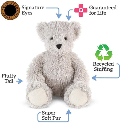 Stuffed Animal - Soft Teddy Bear, 18 Inch, Earl Grey, Super Soft