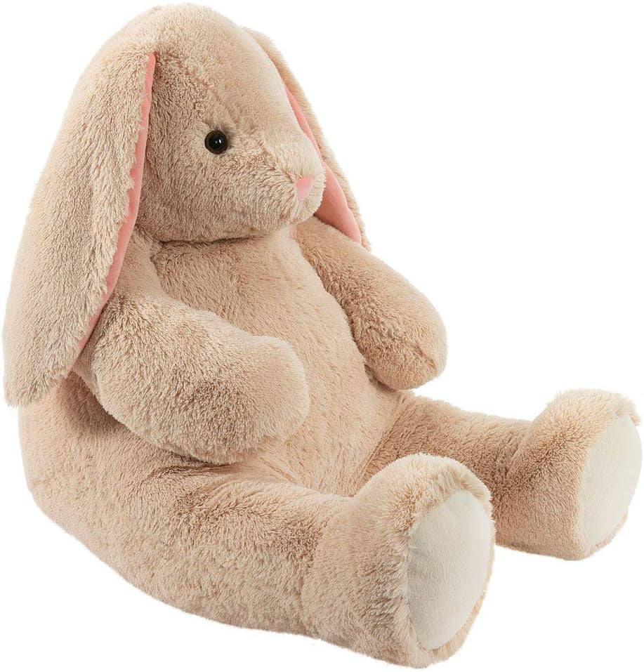 Giant Bunny Stuffed Animal - 4 Ft Stuffed Bunny Plush Toy from Giant Cuddle Collection, Adorable Rabbit Animal for Kids & Adults for All Ages
