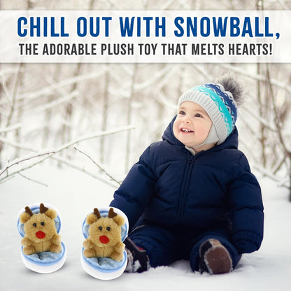 Snowball Zip up Surprise Egg Stuffed Animal – 6 Inch – Cute and Soft Plush Toy Assortment for Friends Family All Ages – Spring Holidays Birthday Christmas (Reindeer)