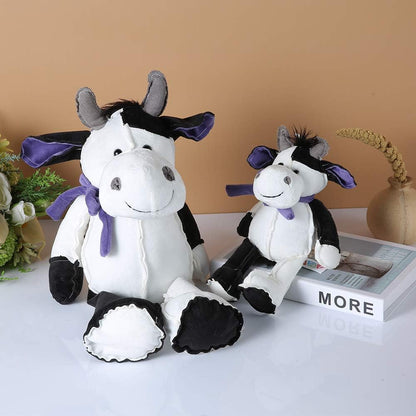Dairy Cows Stuffed Animal Soft Dairy Cow Plush Durable Stuffed Animal Cow Plush Farm Animals Toy Birthday Easter Gifts for Toddler Girls Kids,6 Inches
