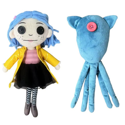 28Cm Coraline Plush Stuff Cartoon Figure Kawaii Doll