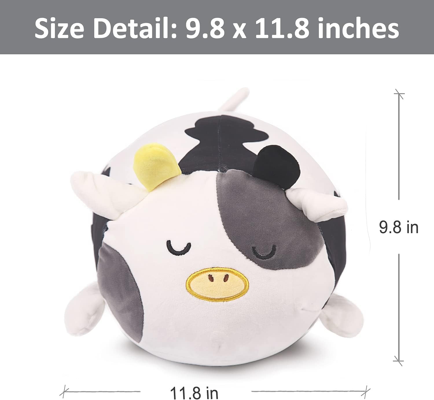 Cow Plush Pillow Stuffed Animal Snuggly Pillow Cute Plush