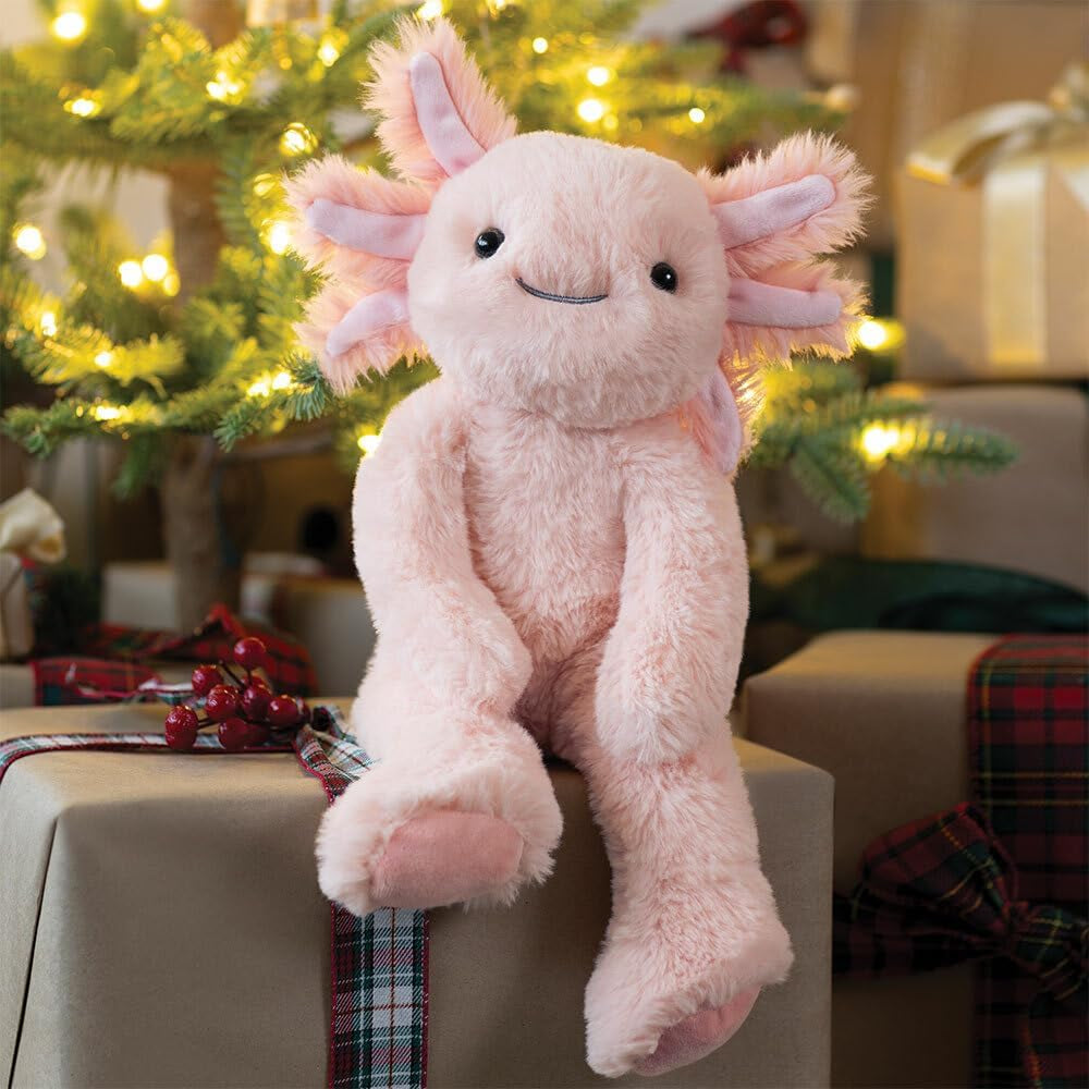 Axolotl Plush – 15 Inch Pink Axolotl Stuffed Animal Toys, Ultra Soft and Cute Plushie, Unique Gift Toy, Perfect for Snuggling for Kids, Boys and Girls, Buddy Collection