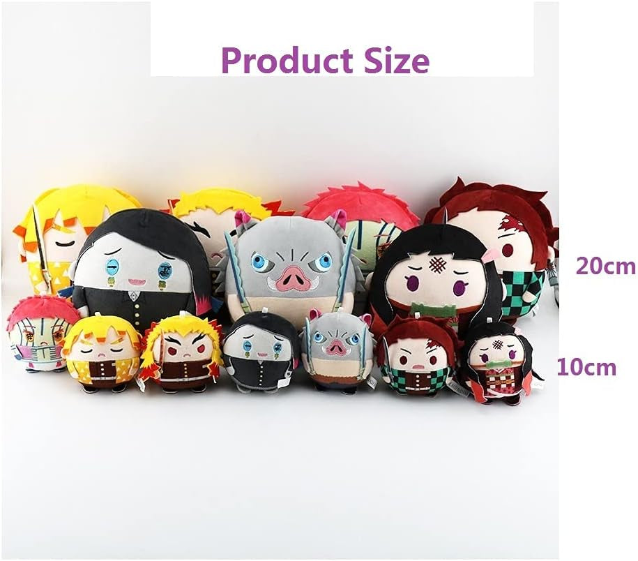 Anime Plush Doll Toy Tanjirou Nezuko Stuffed Plushie Figures Keychain